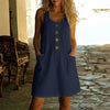 Livora Button Front Pocket Dress