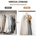 Rotating V-Shaped Closet Organizer