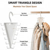 Rotating V-Shaped Closet Organizer