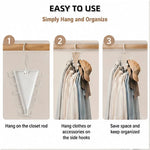 Rotating V-Shaped Closet Organizer