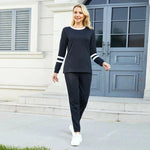 Striped Jogger Lounge Set
