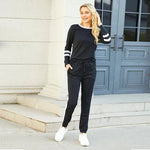 Striped Jogger Lounge Set