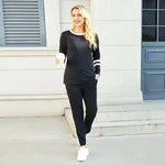 Striped Jogger Lounge Set
