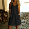 Livora Button Front Pocket Dress