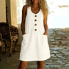 Livora Button Front Pocket Dress