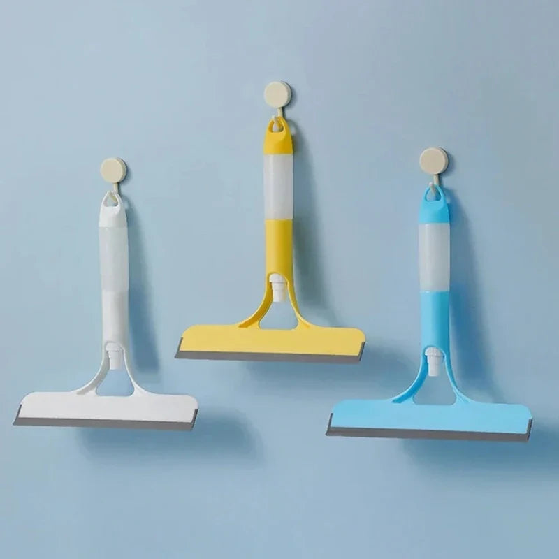 Zorvely™3-in-1 Window Squeegee With Spray Bottle & Scrubber