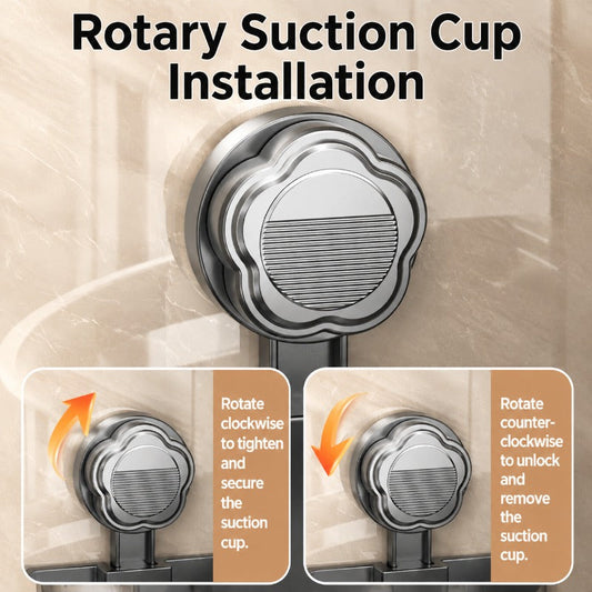Zorvely™Strong Suction Bathroom Corner Shelf