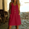 Livora Button Front Pocket Dress